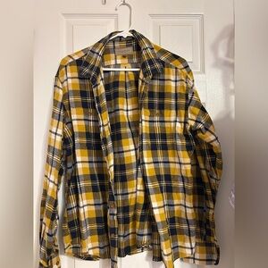 Yellow plaid flannel